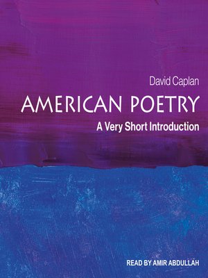 cover image of American Poetry